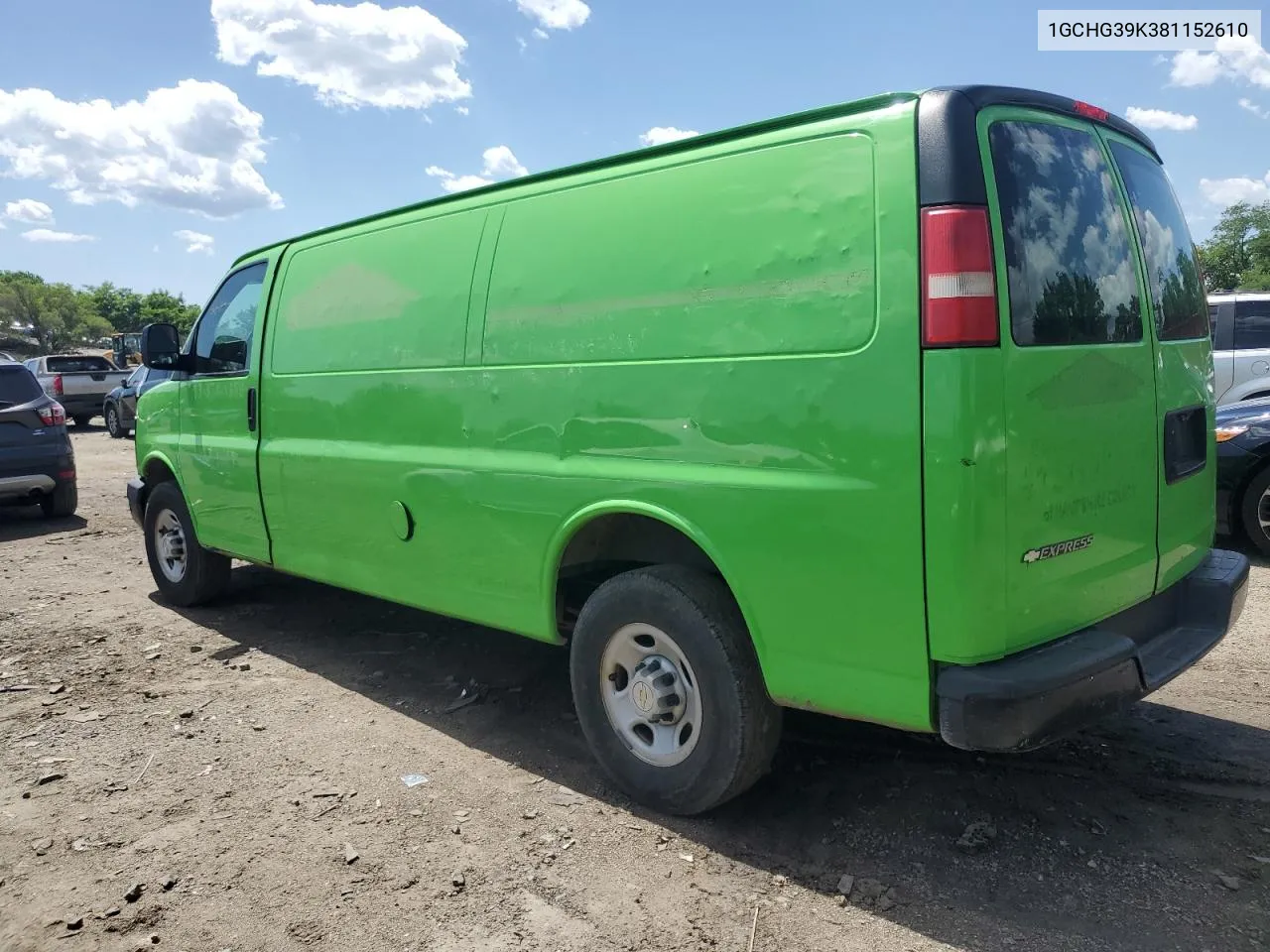 2008 Chevrolet Express G3500 VIN: 1GCHG39K381152610 Lot: 58084844