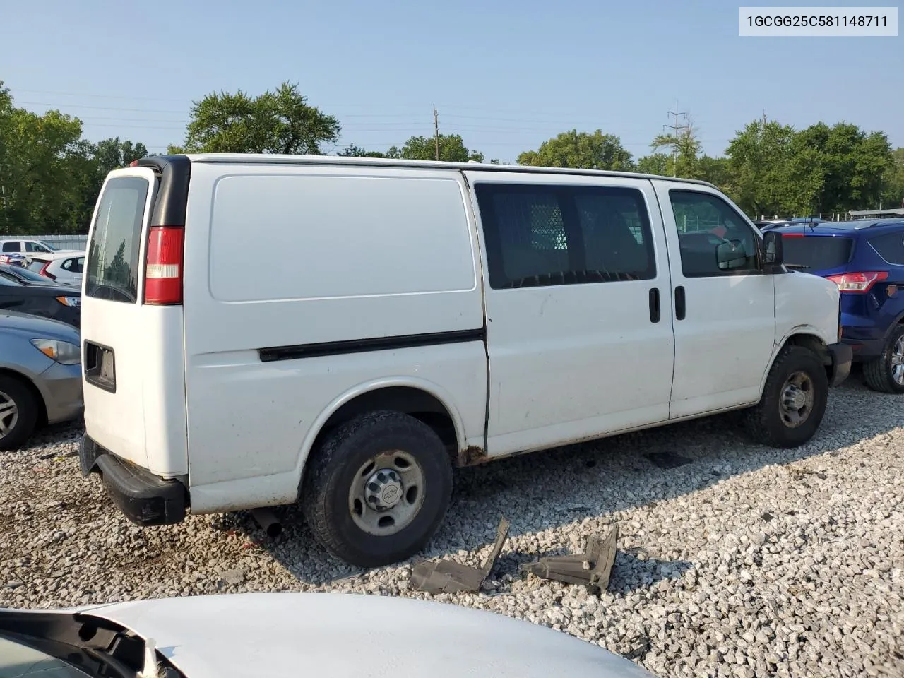 2008 Chevrolet Express G2500 VIN: 1GCGG25C581148711 Lot: 71520424