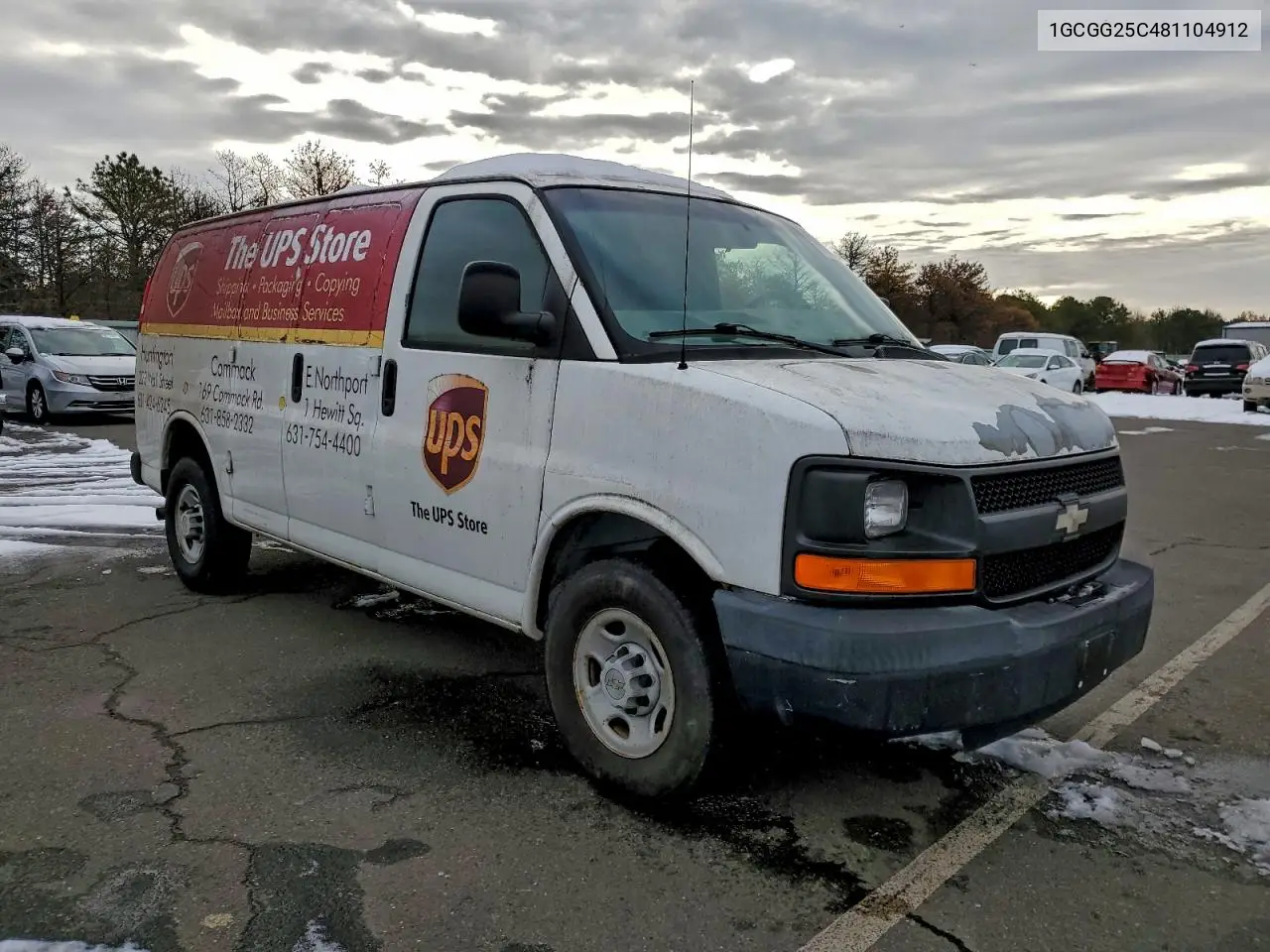 1GCGG25C481104912 2008 Chevrolet Express G2500