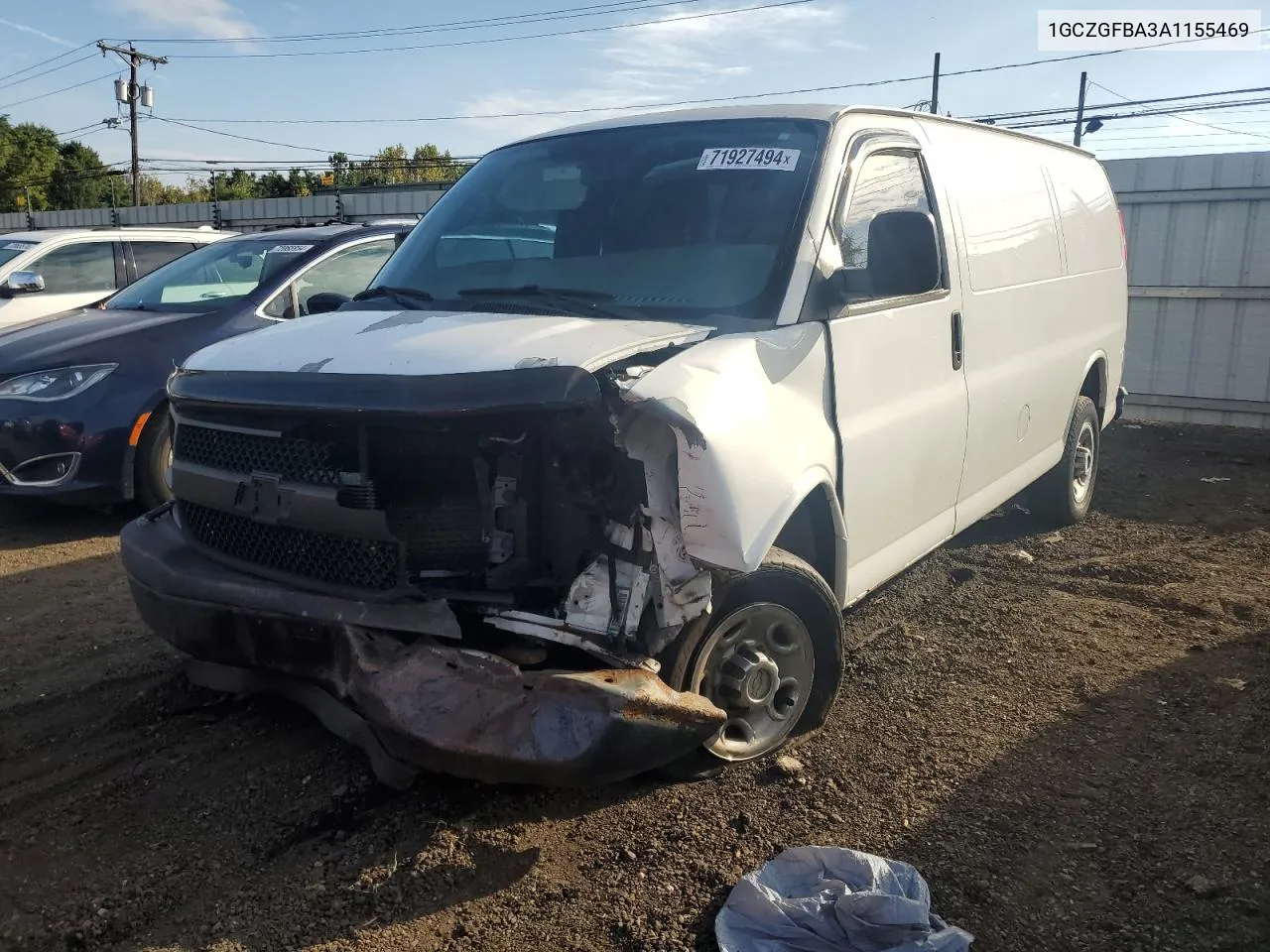 2010 Chevrolet Express G2500 VIN: 1GCZGFBA3A1155469 Lot: 71927494