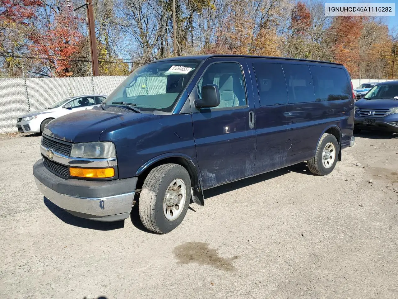 1GNUHCD46A1116282 2010 Chevrolet Express G1500 Lt
