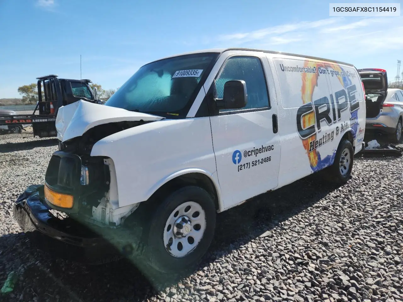 1GCSGAFX8C1154419 2012 Chevrolet Express G1500