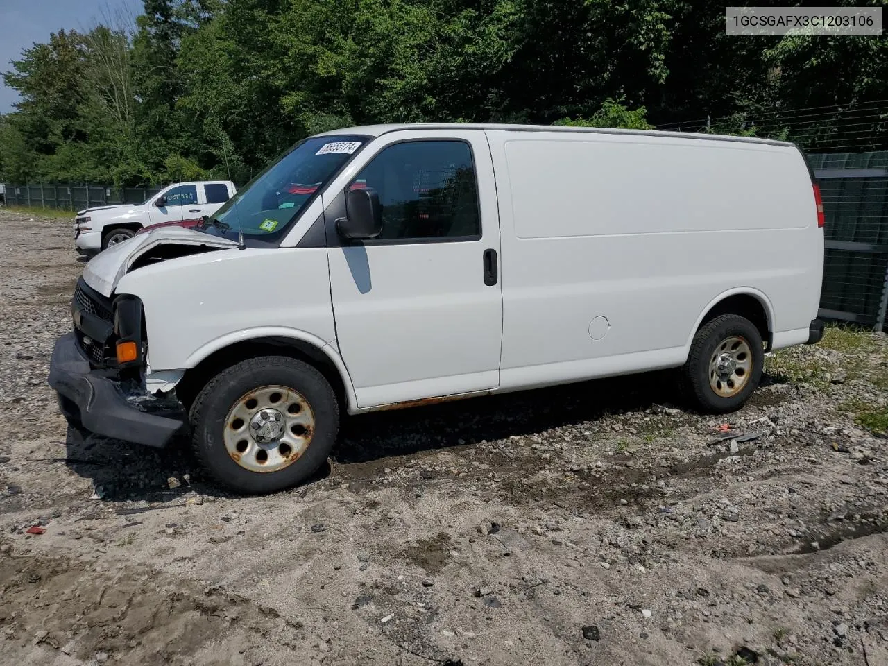 2012 Chevrolet Express G1500 VIN: 1GCSGAFX3C1203106 Lot: 65555174