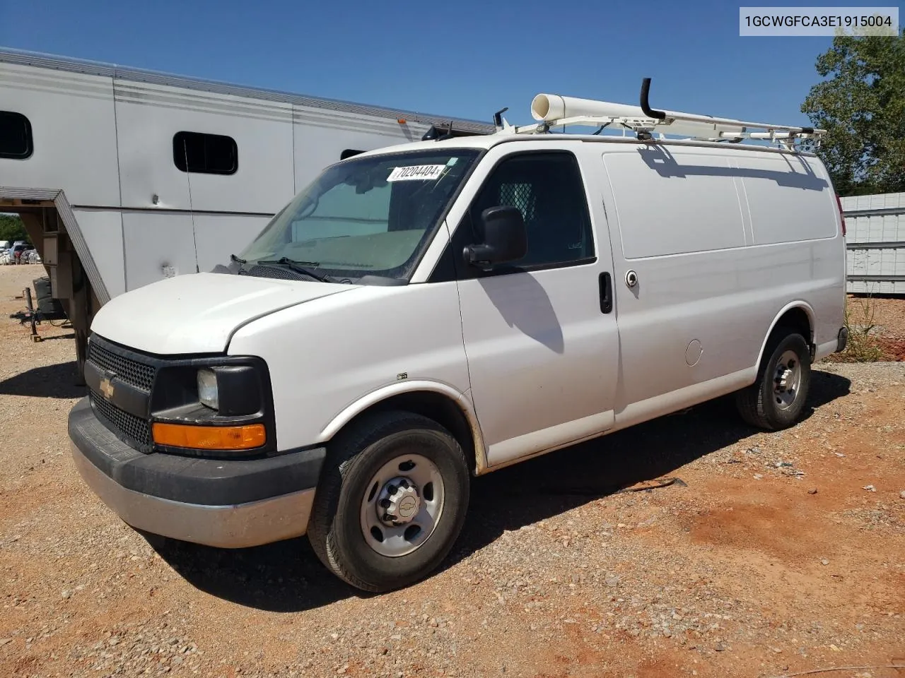 2014 Chevrolet Express G2500 VIN: 1GCWGFCA3E1915004 Lot: 70204404