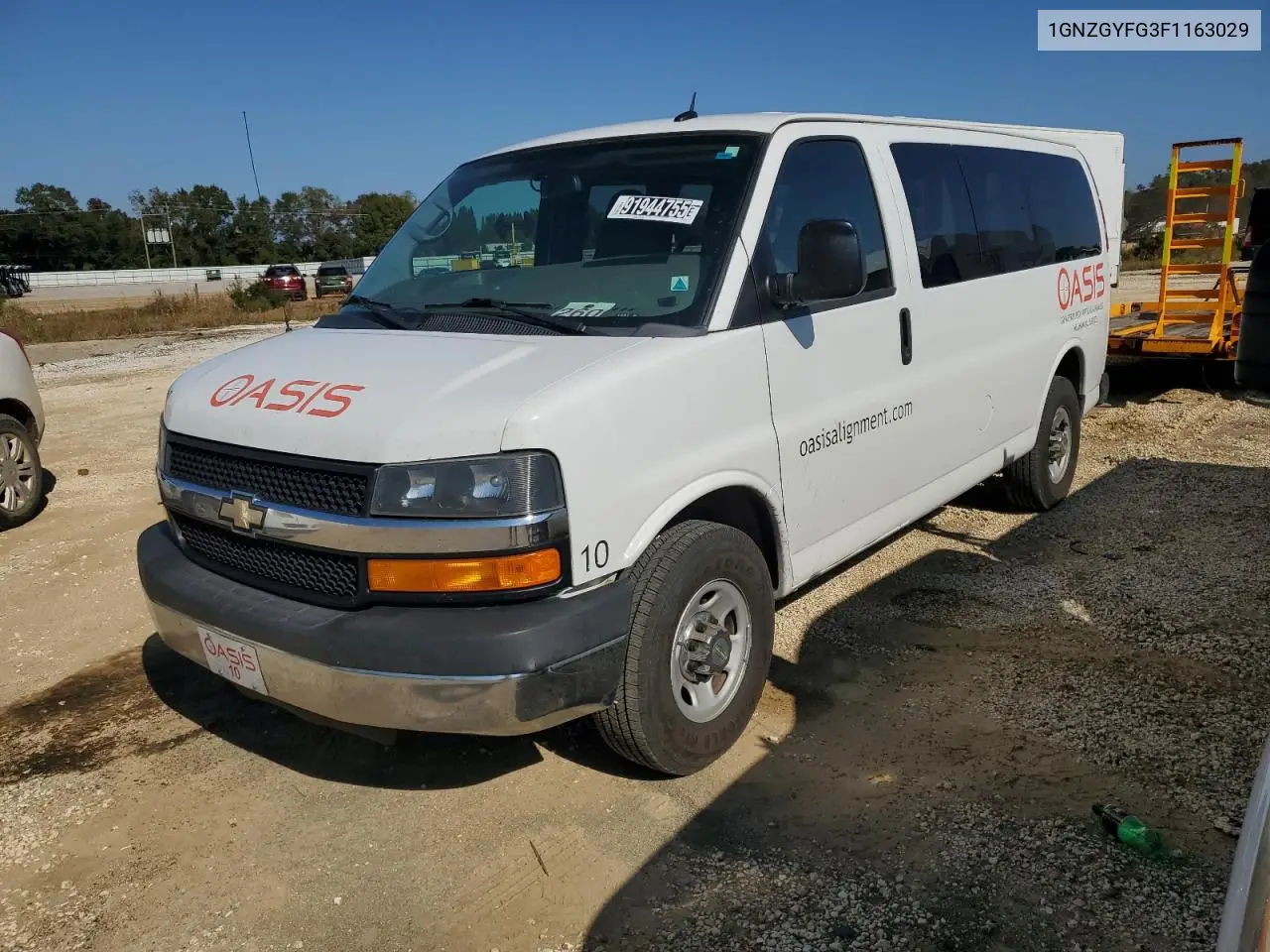 1GNZGYFG3F1163029 2015 Chevrolet Express G3500 Lt