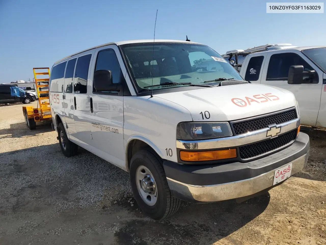 1GNZGYFG3F1163029 2015 Chevrolet Express G3500 Lt