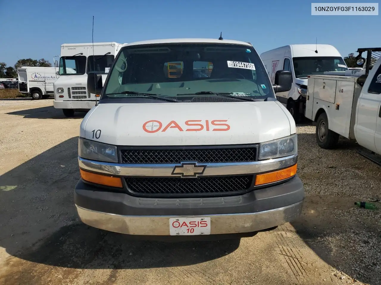 1GNZGYFG3F1163029 2015 Chevrolet Express G3500 Lt