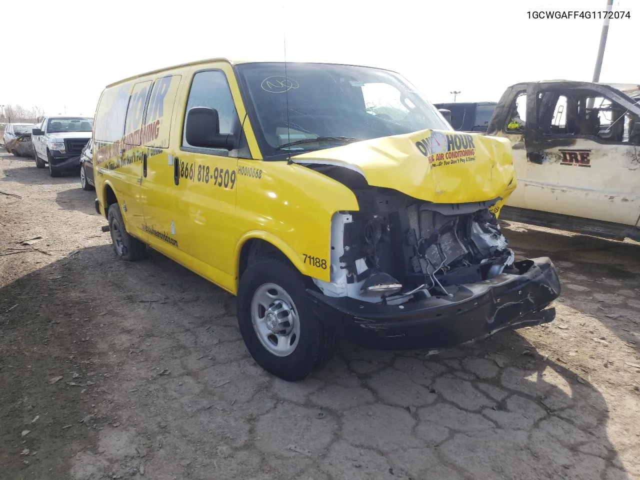 2016 Chevrolet Express G2500 VIN: 1GCWGAFF4G1172074 Lot: 72352724