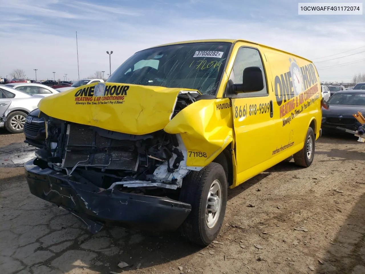 2016 Chevrolet Express G2500 VIN: 1GCWGAFF4G1172074 Lot: 72352724