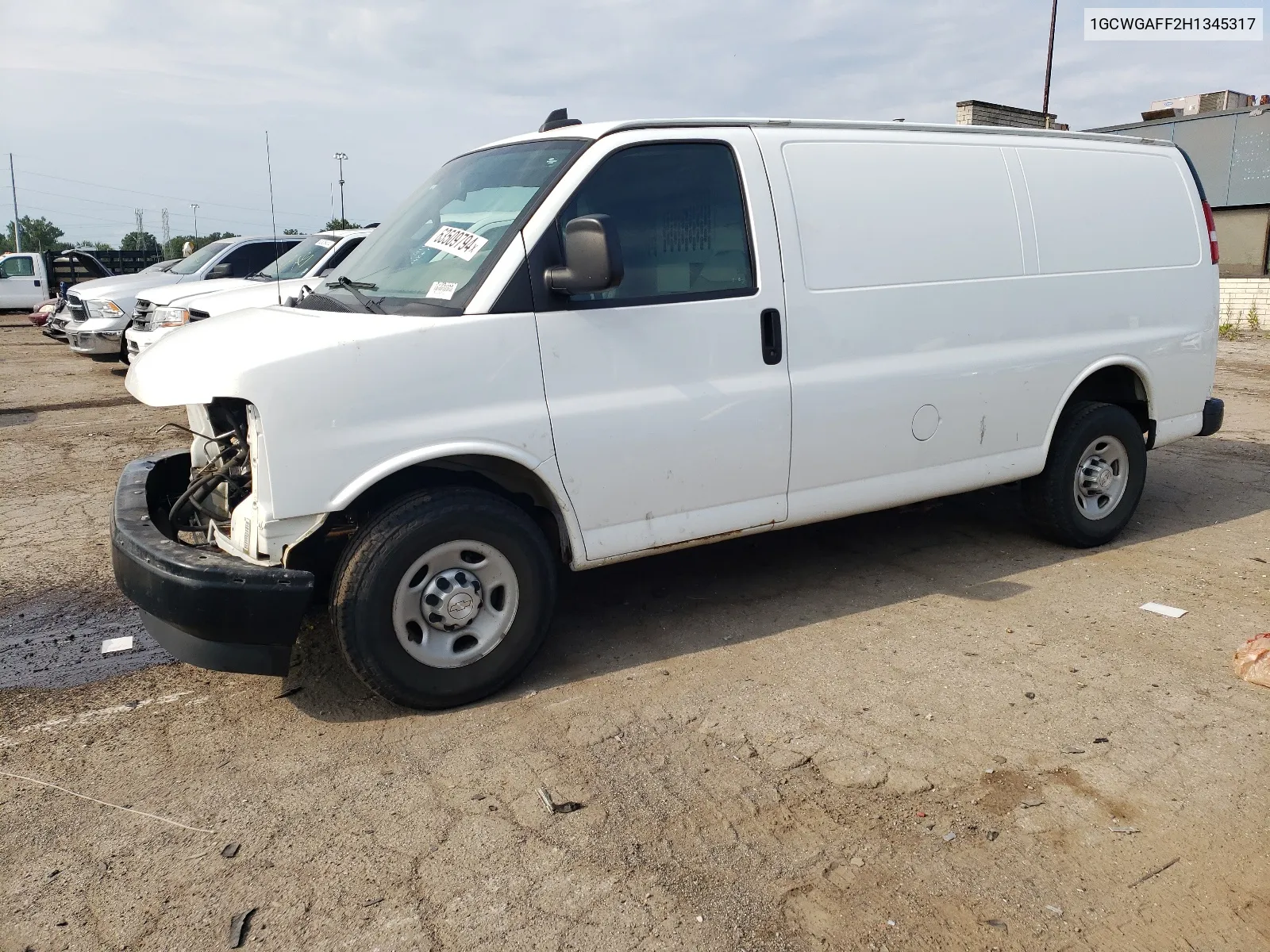 2017 Chevrolet Express G2500 VIN: 1GCWGAFF2H1345317 Lot: 63509794