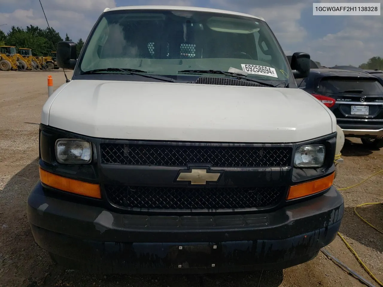 2017 Chevrolet Express G2500 VIN: 1GCWGAFF2H1138328 Lot: 69258694