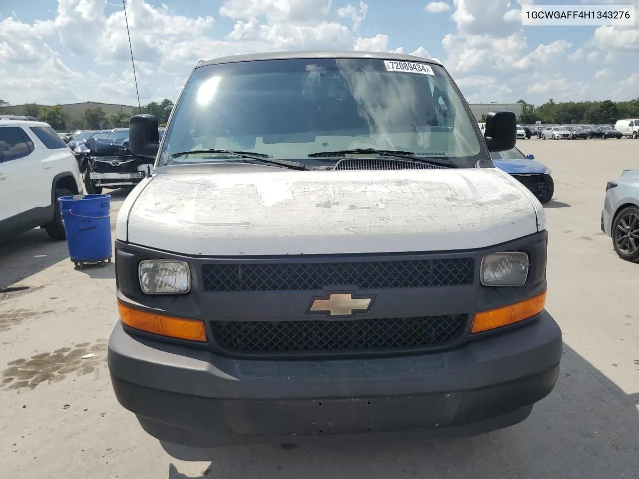 2017 Chevrolet Express G2500 VIN: 1GCWGAFF4H1343276 Lot: 73256944