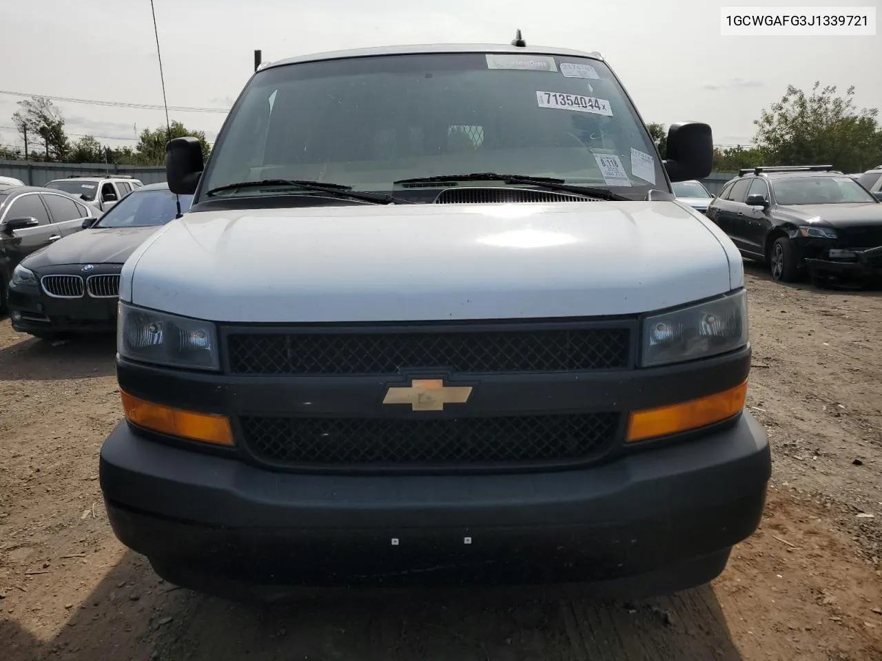 2018 Chevrolet Express G2500 VIN: 1GCWGAFG3J1339721 Lot: 71354044