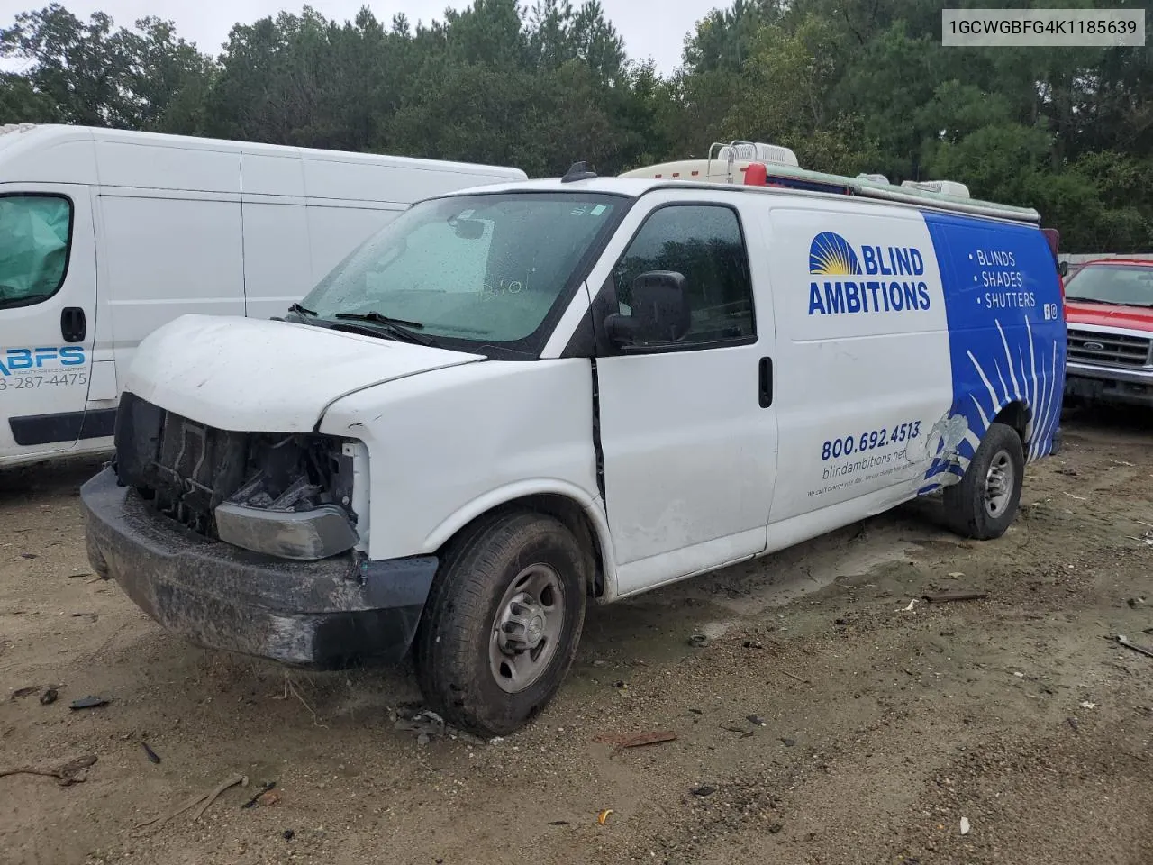 2019 Chevrolet Express G2500 VIN: 1GCWGBFG4K1185639 Lot: 71750104