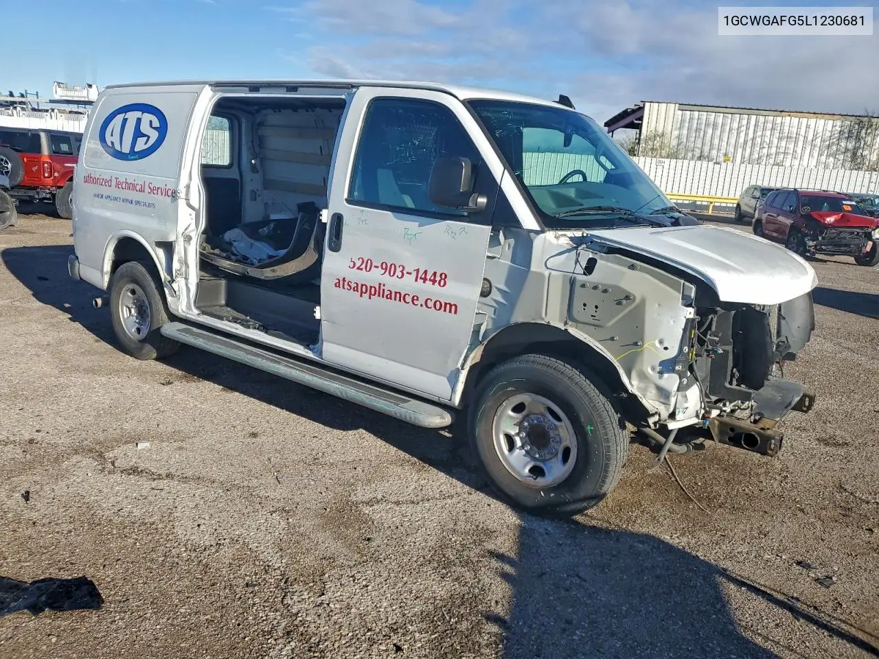 1GCWGAFG5L1230681 2020 Chevrolet Express G2500