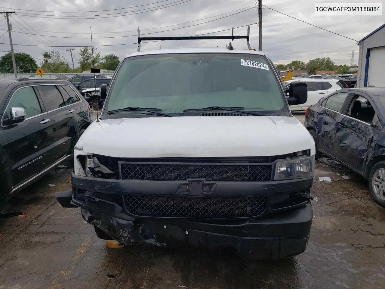 1GCWGAFP3M1188884 2021 Chevrolet Express G2500