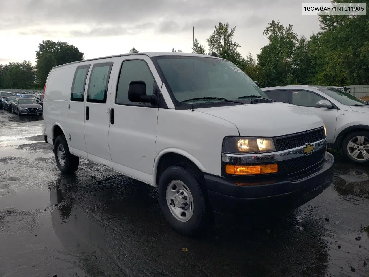 1GCWGAF71N1211905 2022 Chevrolet Express G2500