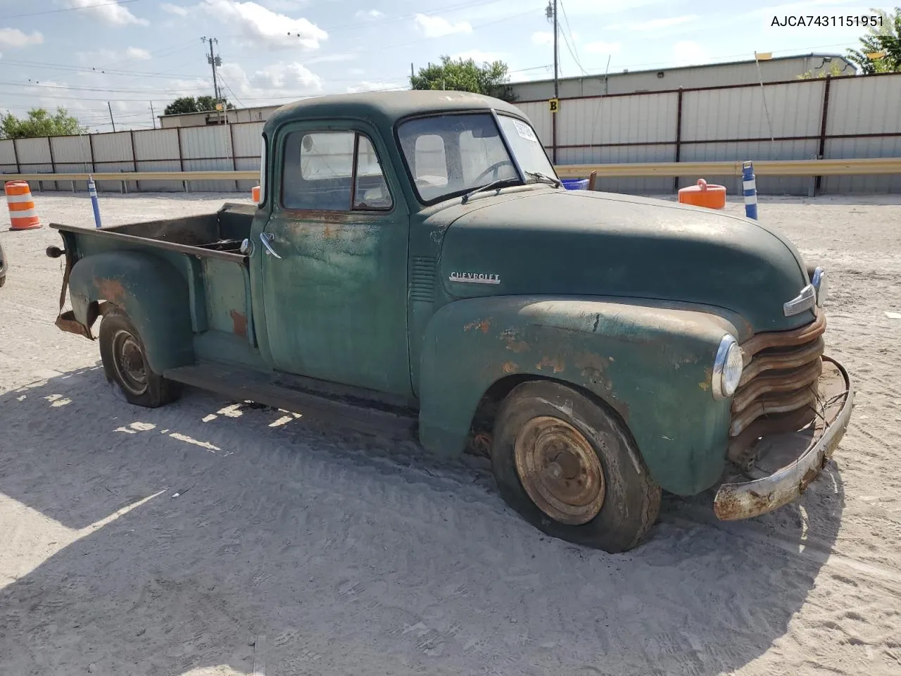 1951 Chevrolet Truck VIN: AJCA7431151951 Lot: 59877284