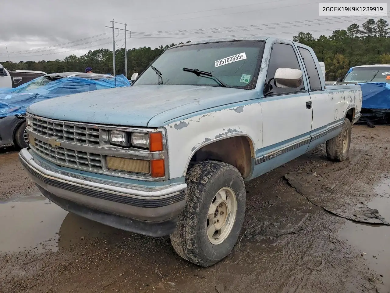 2GCEK19K9K1239919 1989 Chevrolet Gmt-400 K1500