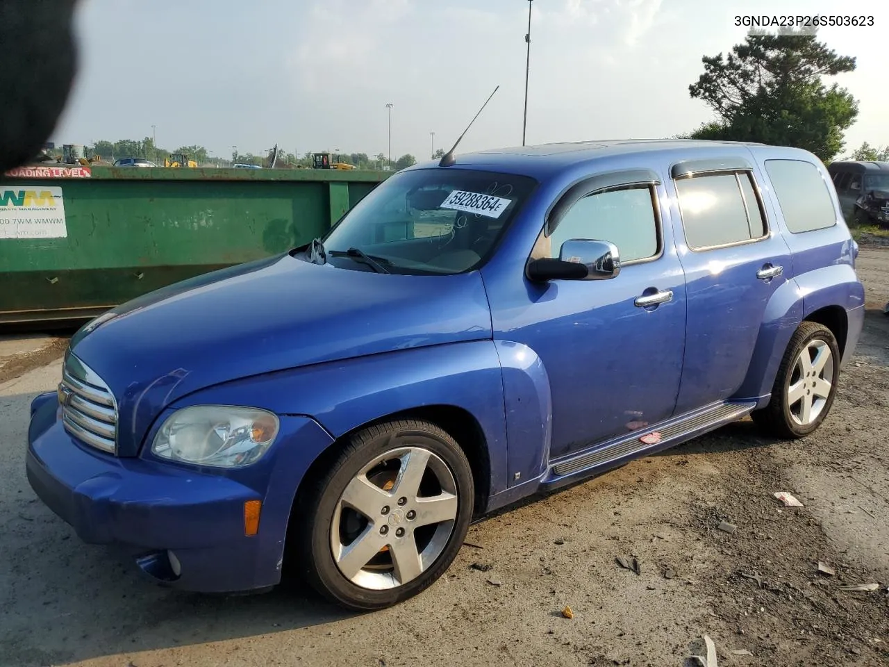 2006 Chevrolet Hhr Lt VIN: 3GNDA23P26S503623 Lot: 59288364