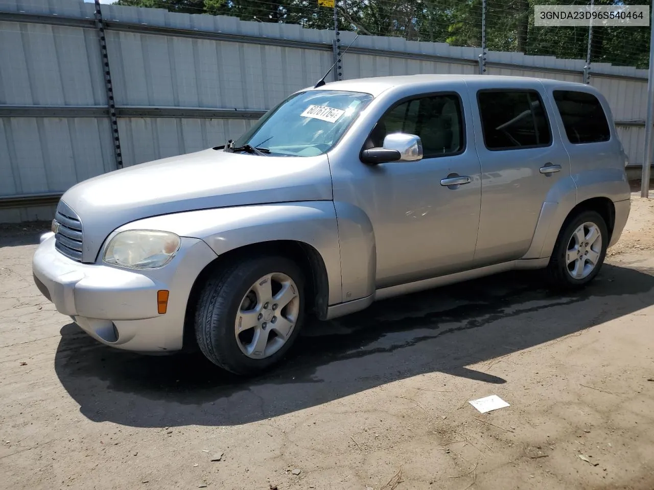 2006 Chevrolet Hhr Lt VIN: 3GNDA23D96S540464 Lot: 60761764