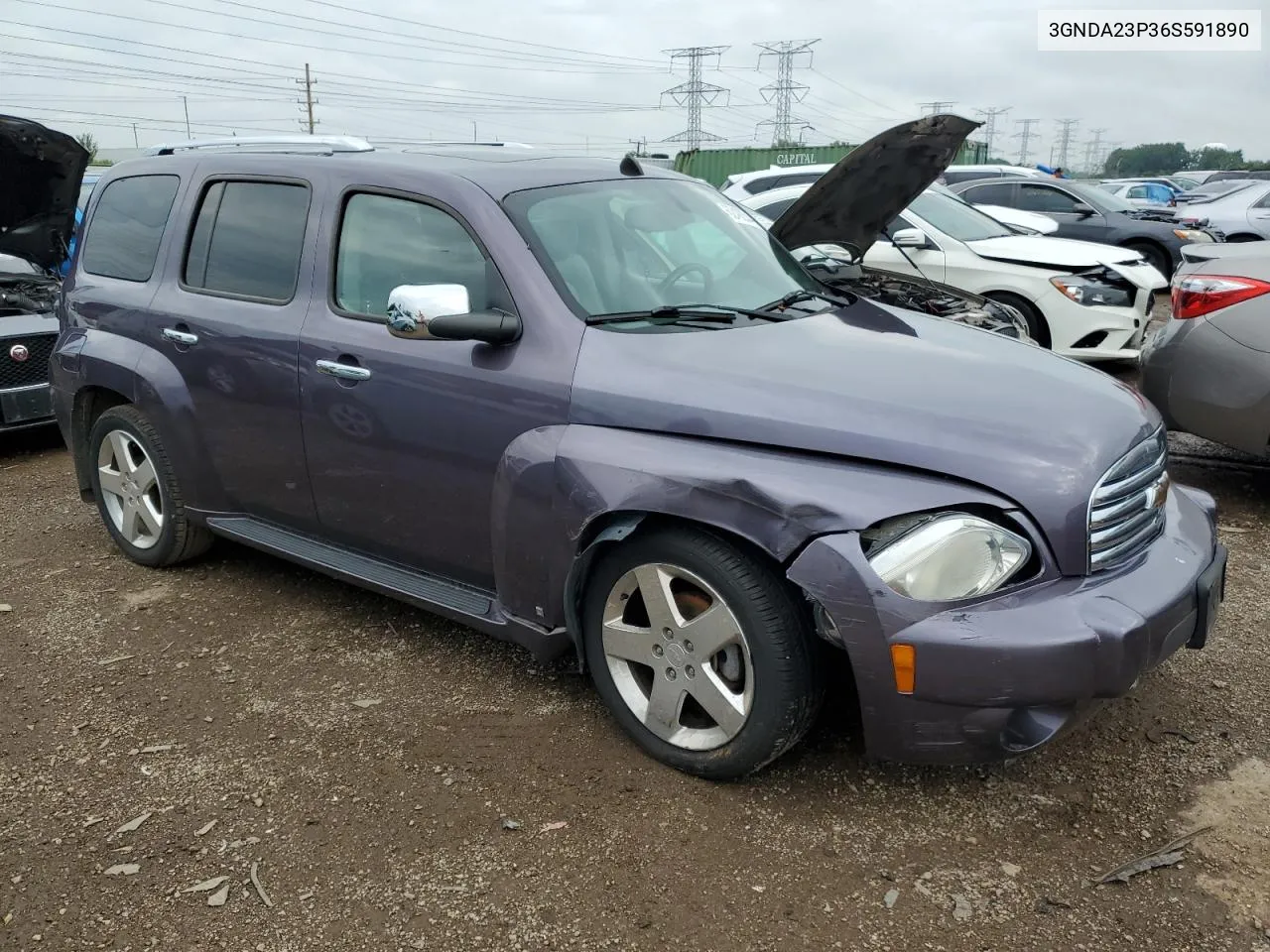 2006 Chevrolet Hhr Lt VIN: 3GNDA23P36S591890 Lot: 62492544