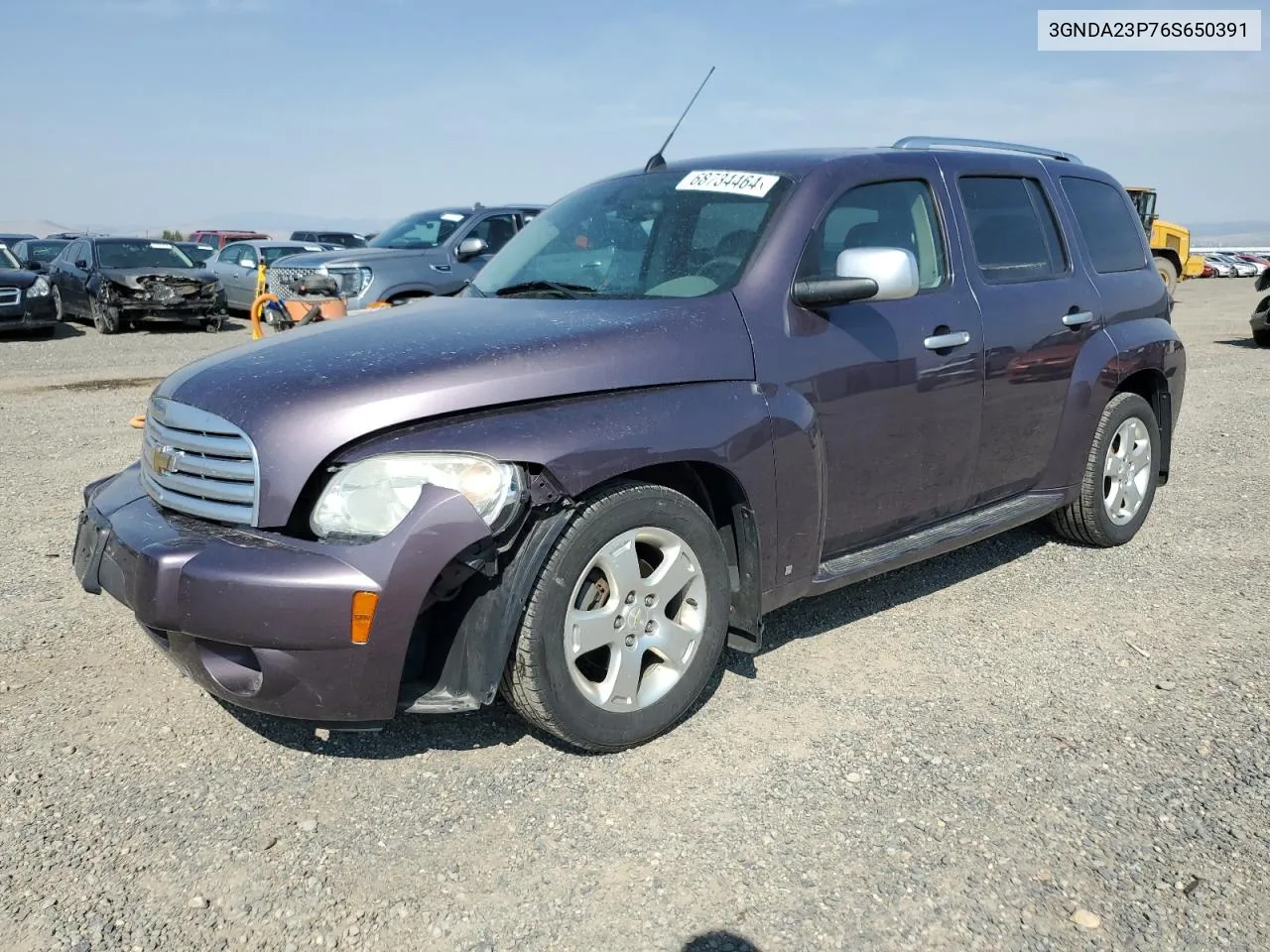 2006 Chevrolet Hhr Lt VIN: 3GNDA23P76S650391 Lot: 68734464