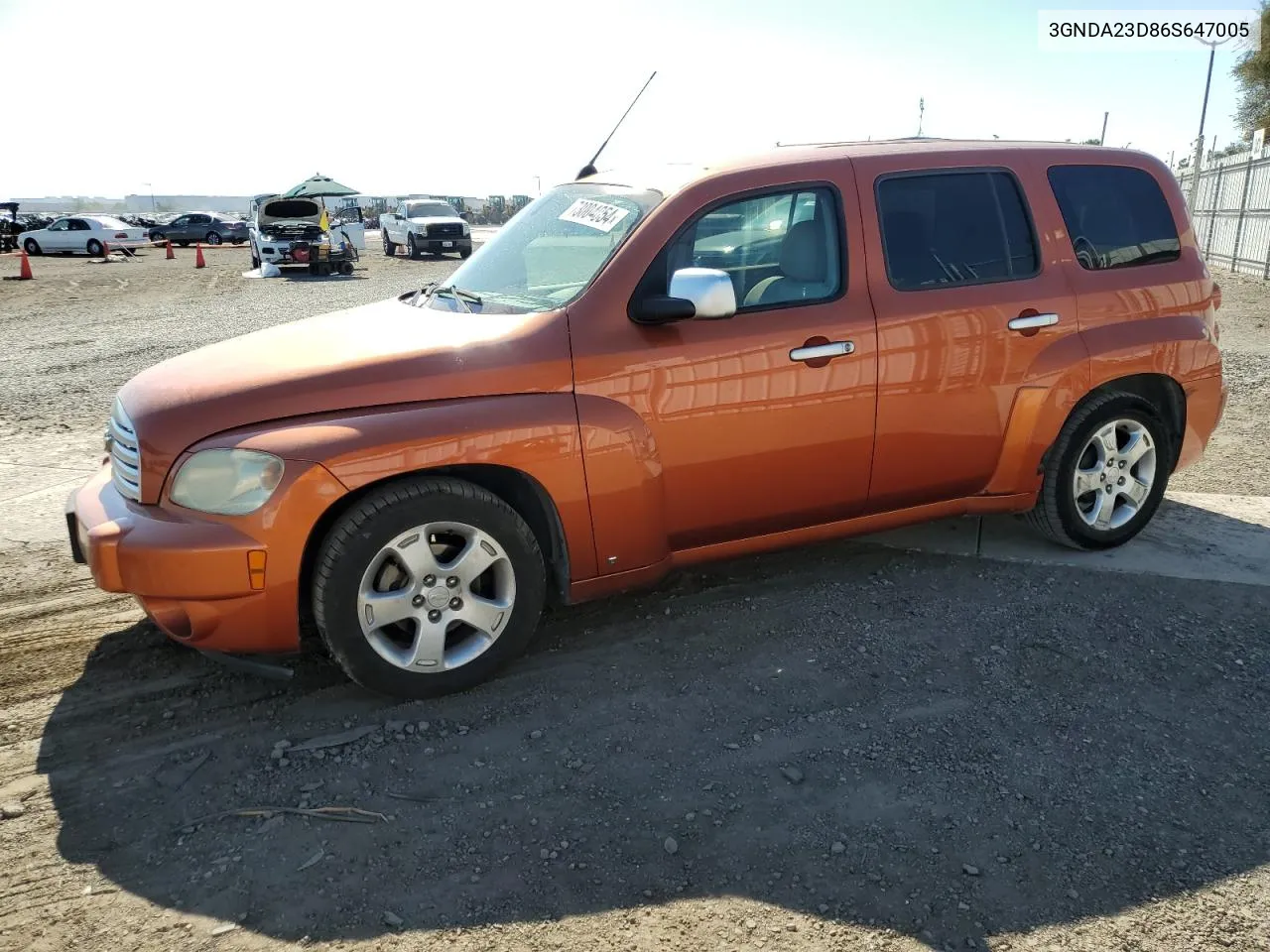 2006 Chevrolet Hhr Lt VIN: 3GNDA23D86S647005 Lot: 73004054