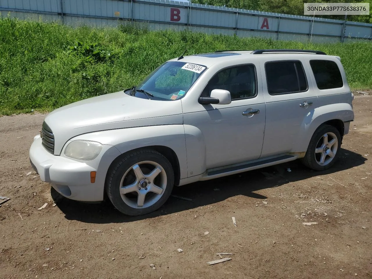 2007 Chevrolet Hhr Lt VIN: 3GNDA33P77S638376 Lot: 52206134