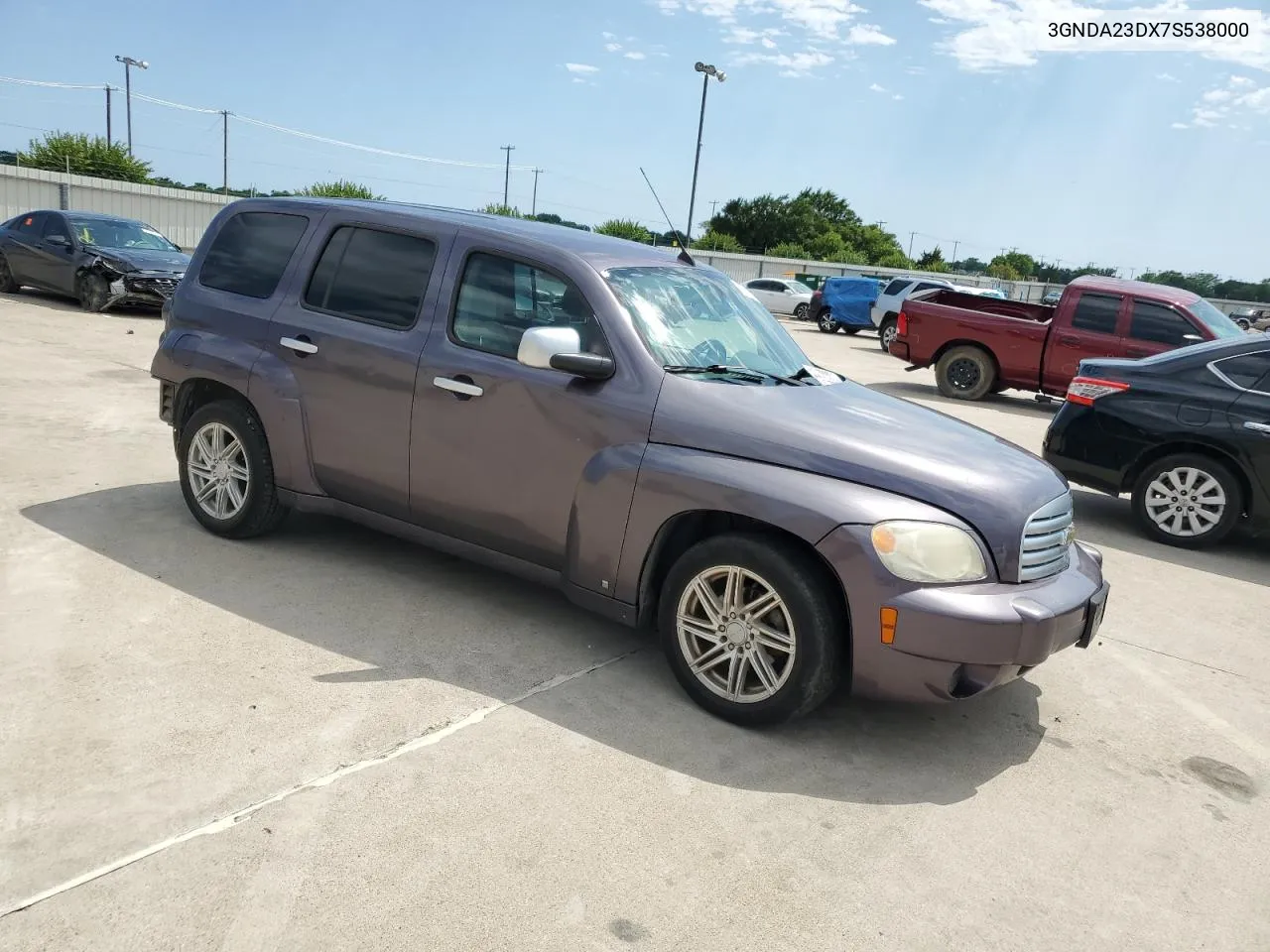 2007 Chevrolet Hhr Lt VIN: 3GNDA23DX7S538000 Lot: 56271254