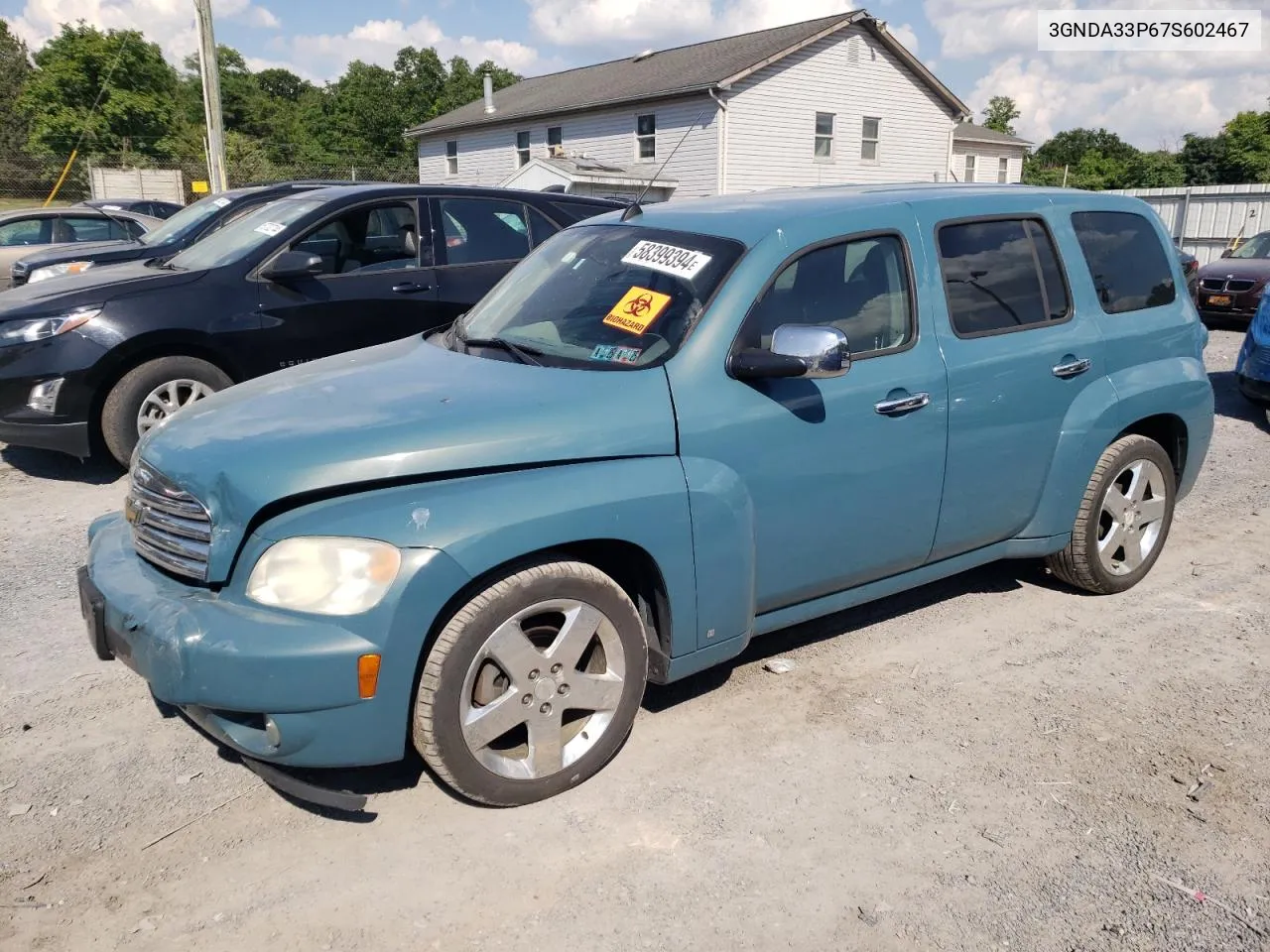 2007 Chevrolet Hhr Lt VIN: 3GNDA33P67S602467 Lot: 58399394