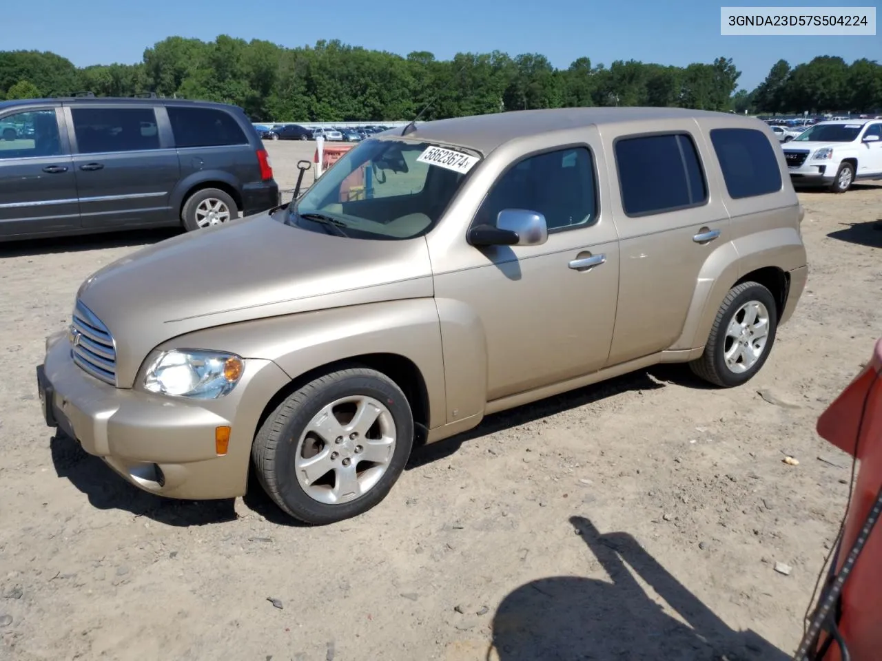 2007 Chevrolet Hhr Lt VIN: 3GNDA23D57S504224 Lot: 58623674