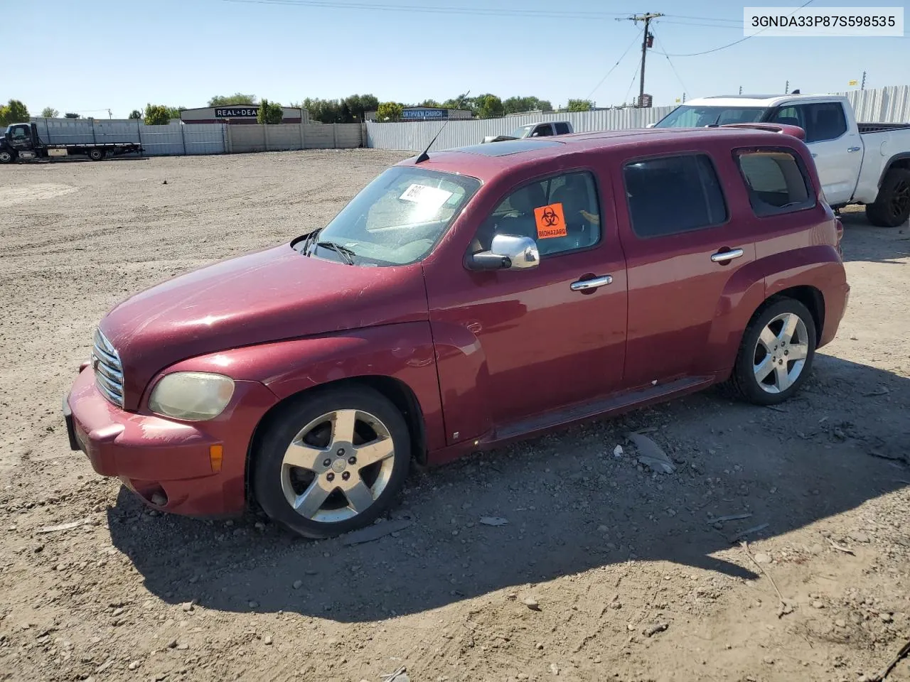 2007 Chevrolet Hhr Lt VIN: 3GNDA33P87S598535 Lot: 69029584