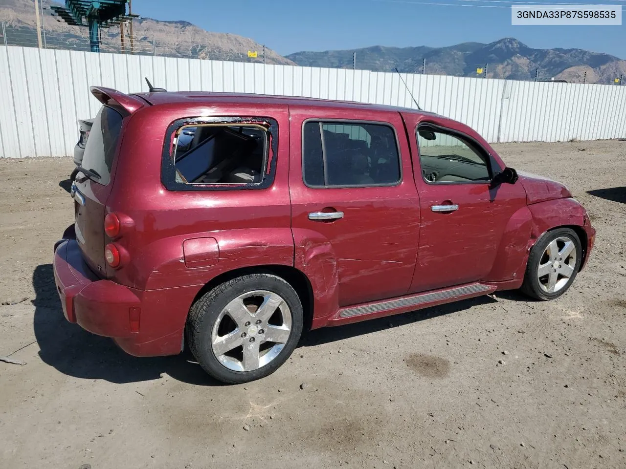 2007 Chevrolet Hhr Lt VIN: 3GNDA33P87S598535 Lot: 69029584