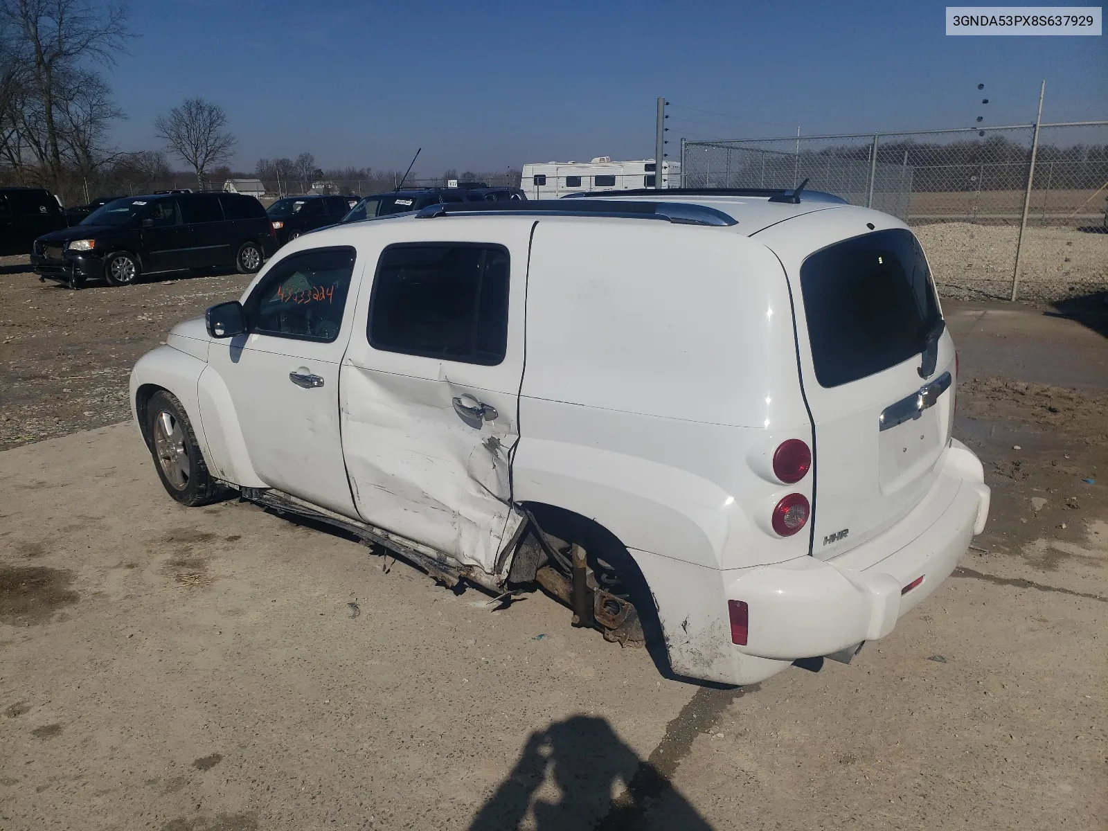 2008 Chevrolet Hhr Lt VIN: 3GNDA53PX8S637929 Lot: 43233224