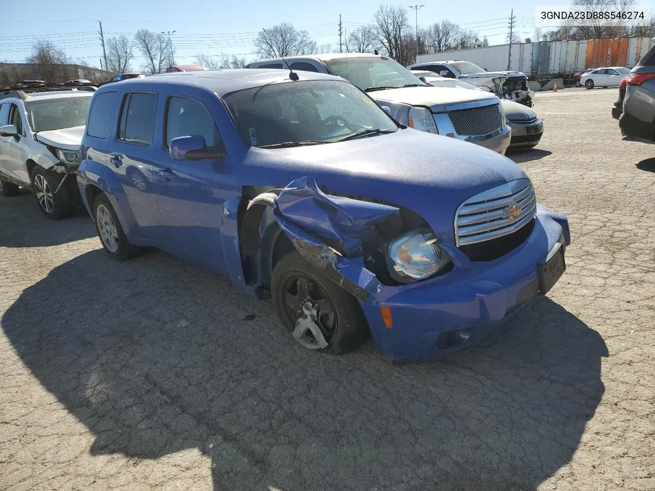 2008 Chevrolet Hhr Lt VIN: 3GNDA23D88S546274 Lot: 44870794