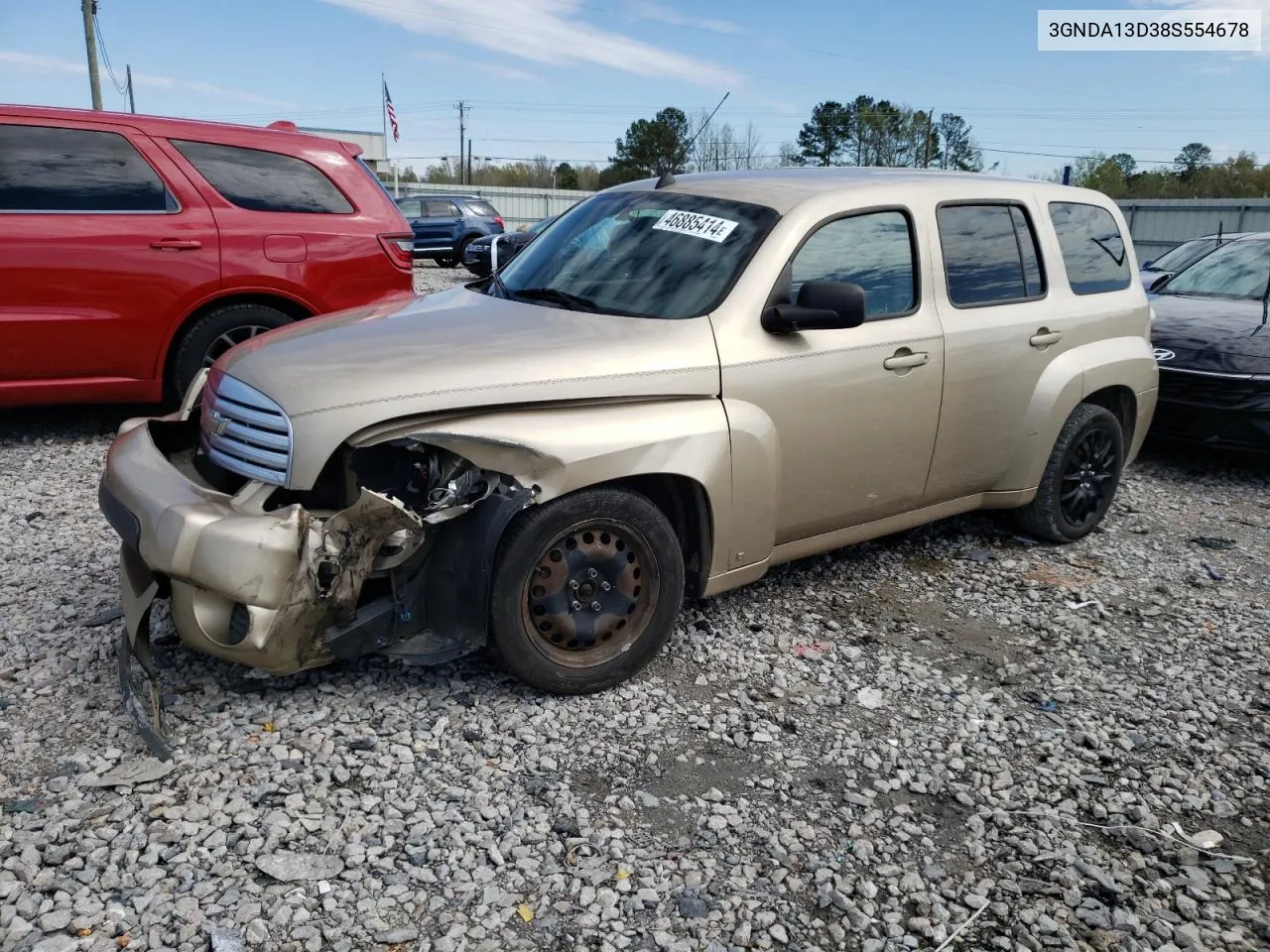 2008 Chevrolet Hhr Ls VIN: 3GNDA13D38S554678 Lot: 46885414