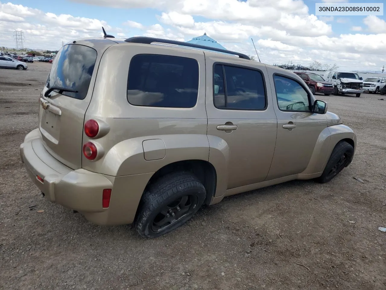 2008 Chevrolet Hhr Lt VIN: 3GNDA23D08S610002 Lot: 48765324