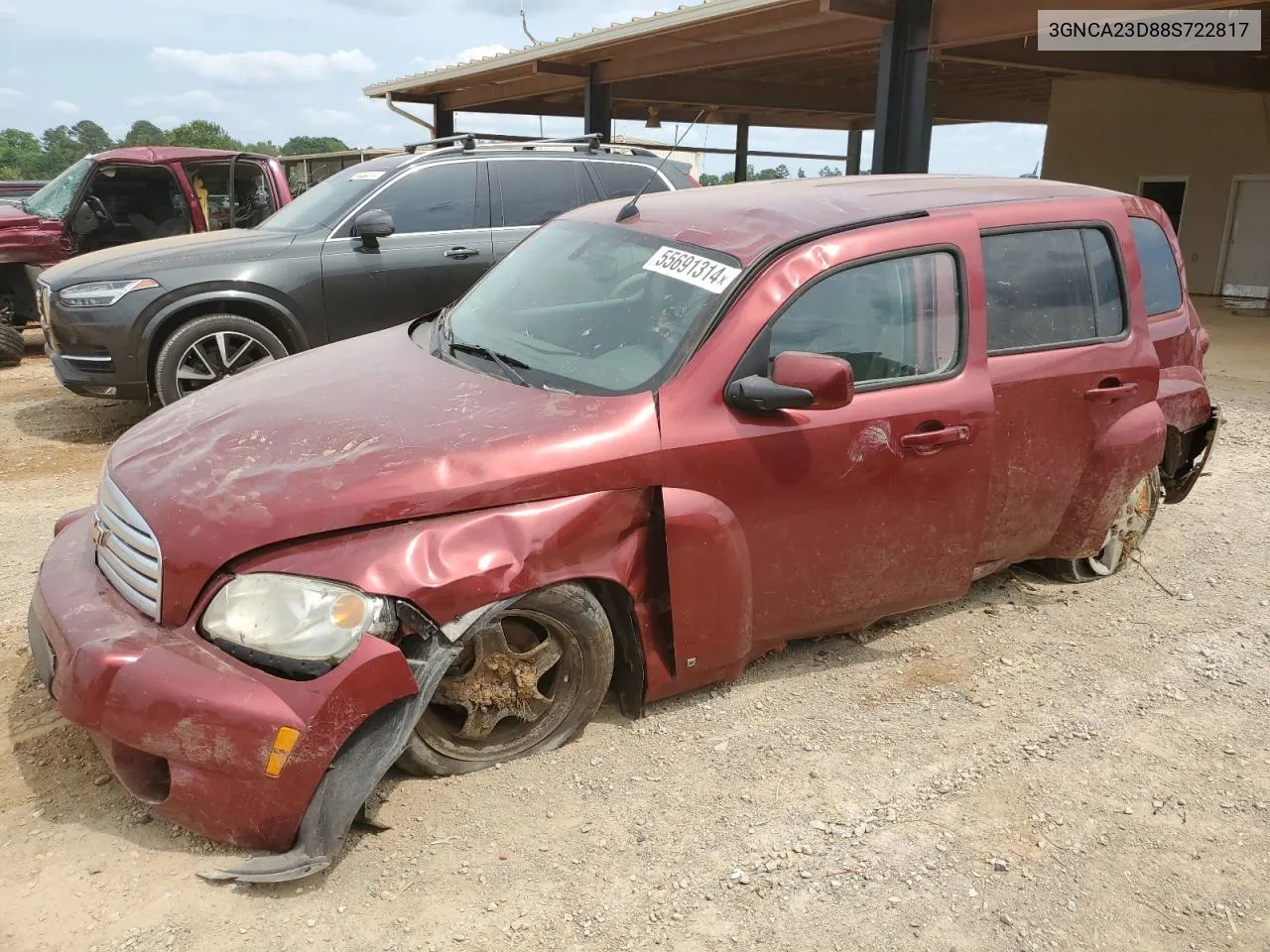 2008 Chevrolet Hhr Lt VIN: 3GNCA23D88S722817 Lot: 55691314