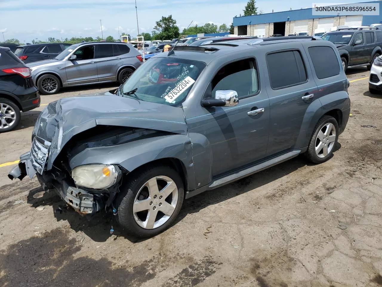 2008 Chevrolet Hhr Lt VIN: 3GNDA53P68S596554 Lot: 57632204