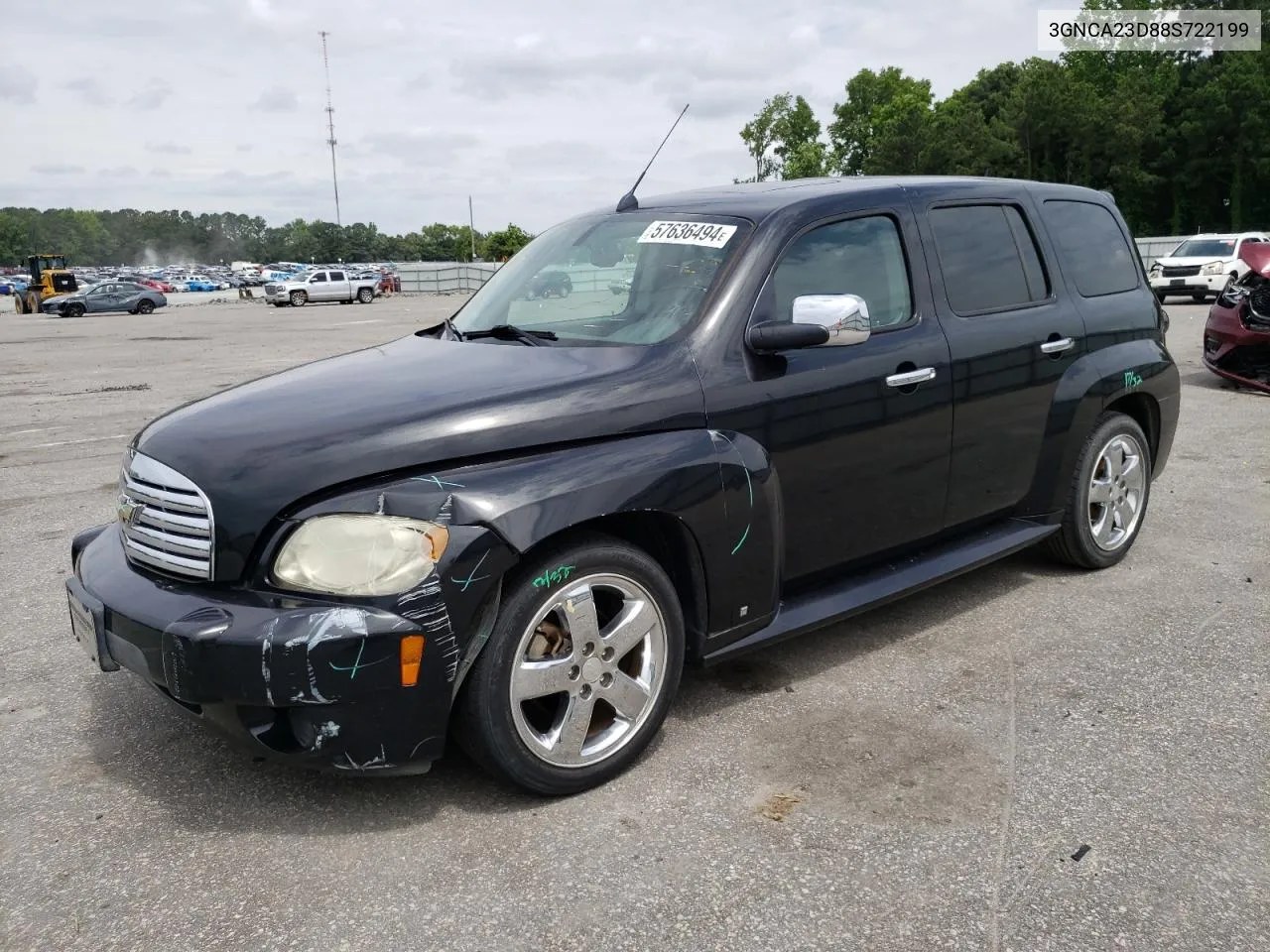 2008 Chevrolet Hhr Lt VIN: 3GNCA23D88S722199 Lot: 57636494