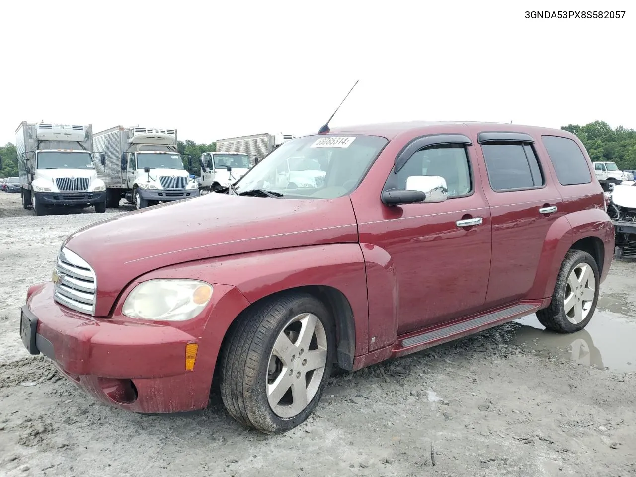 2008 Chevrolet Hhr Lt VIN: 3GNDA53PX8S582057 Lot: 58085314