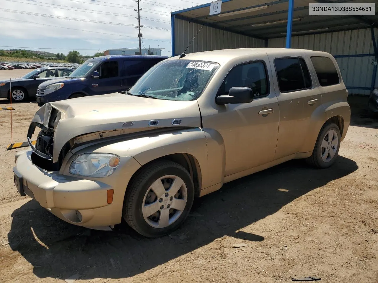 2008 Chevrolet Hhr Ls VIN: 3GNDA13D38S554681 Lot: 58853374