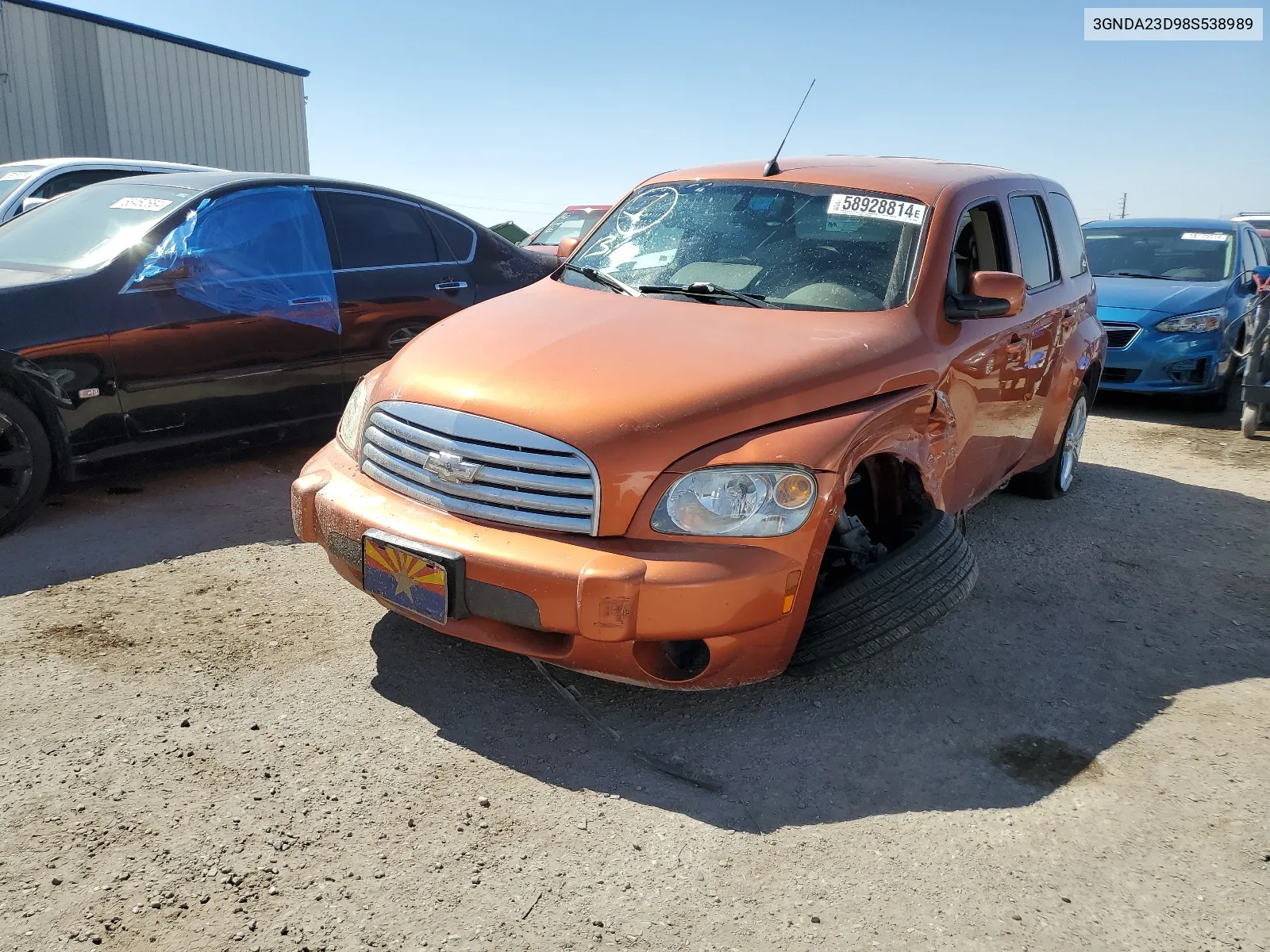 2008 Chevrolet Hhr Lt VIN: 3GNDA23D98S538989 Lot: 58928814