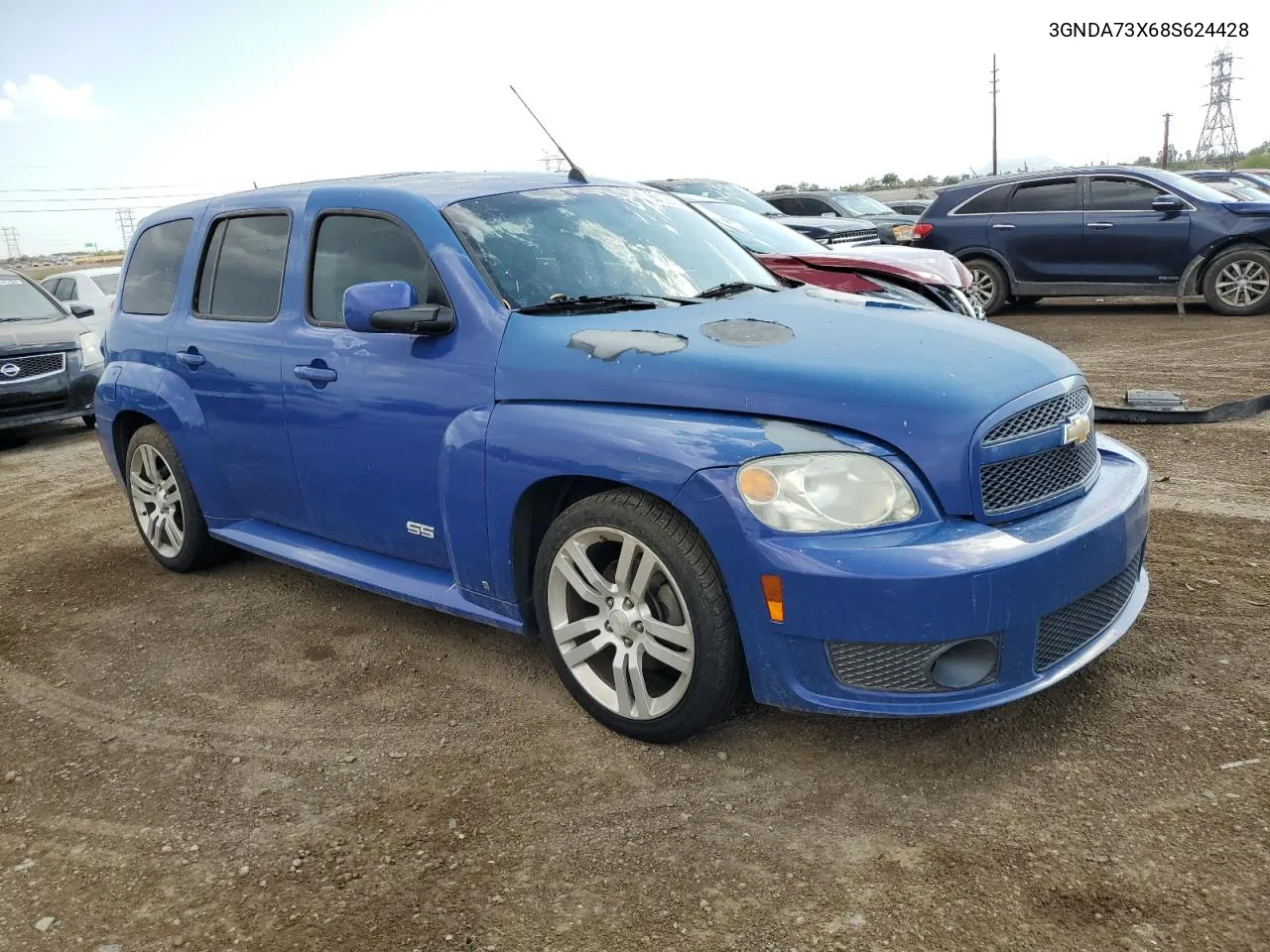 2008 Chevrolet Hhr Ss VIN: 3GNDA73X68S624428 Lot: 60108594