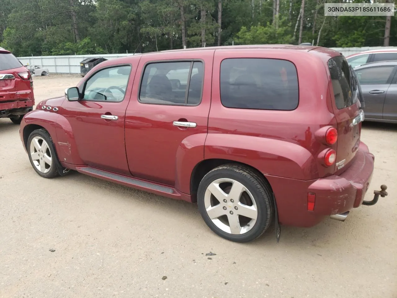 2008 Chevrolet Hhr Lt VIN: 3GNDA53P18S611686 Lot: 61289494