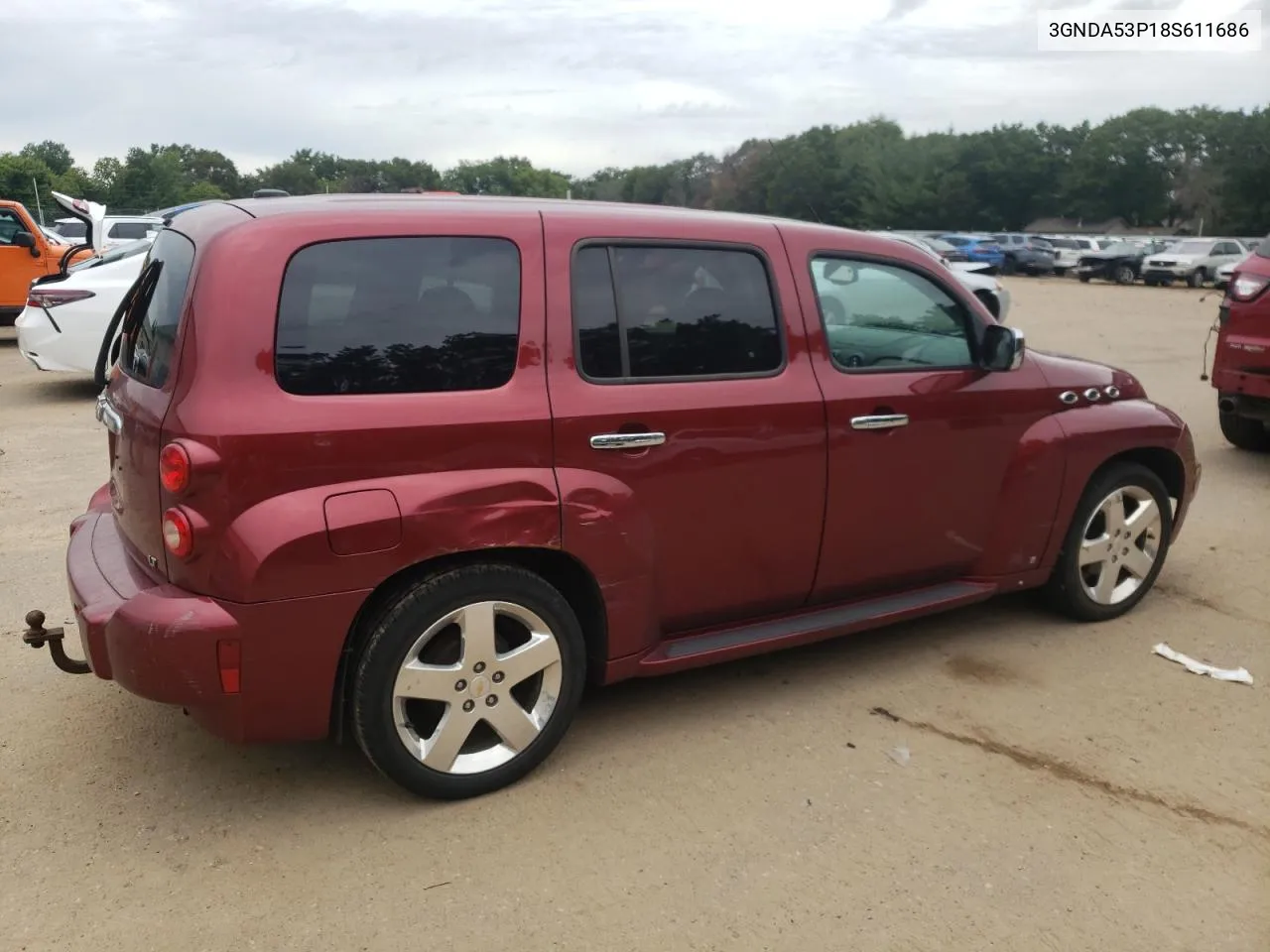 2008 Chevrolet Hhr Lt VIN: 3GNDA53P18S611686 Lot: 61289494