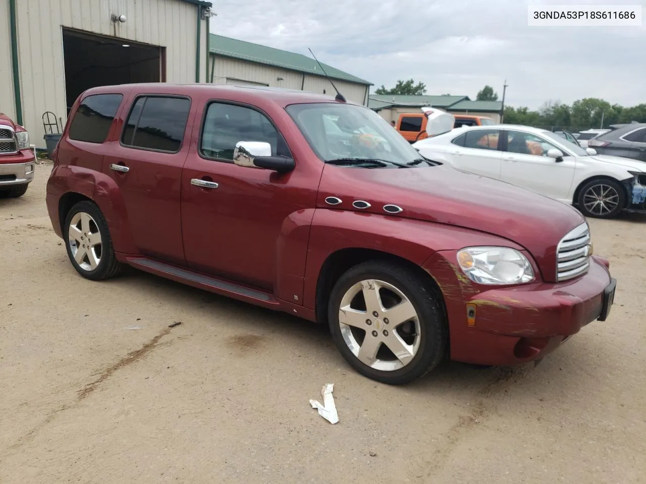 2008 Chevrolet Hhr Lt VIN: 3GNDA53P18S611686 Lot: 61289494