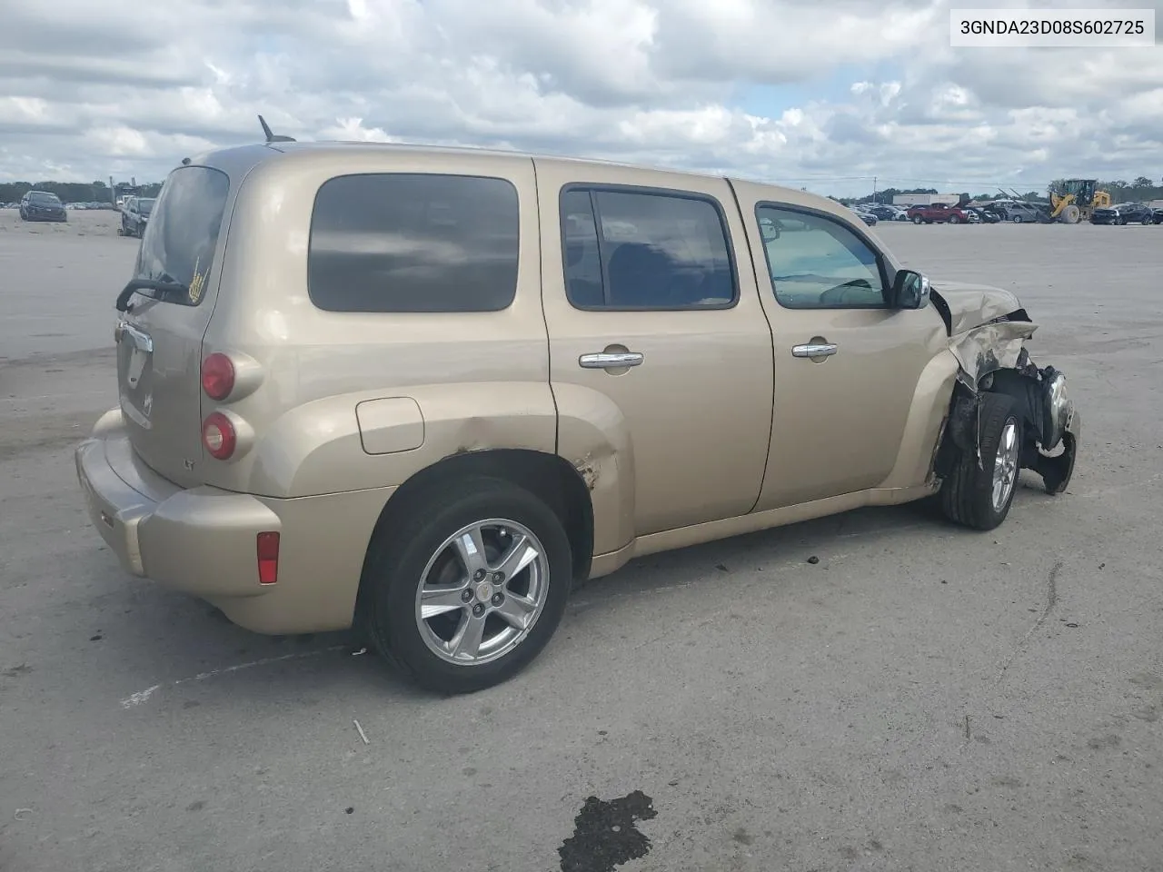 2008 Chevrolet Hhr Lt VIN: 3GNDA23D08S602725 Lot: 62664044