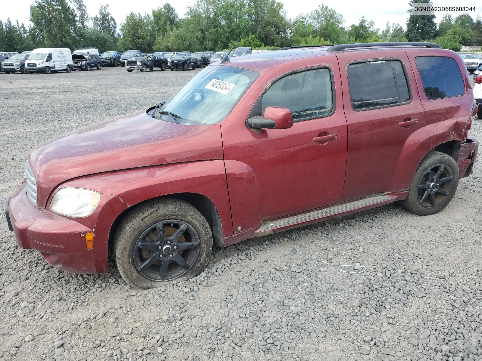 2008 Chevrolet Hhr Lt VIN: 3GNDA23D68S608044 Lot: 64058334